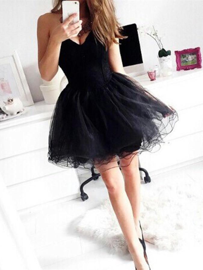 Black Short Prom Dresses, Short Black ...